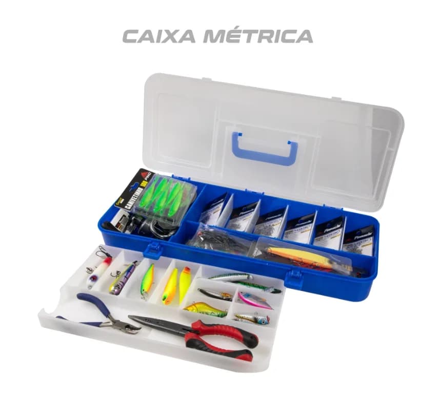 CAJA METRICA AZUL