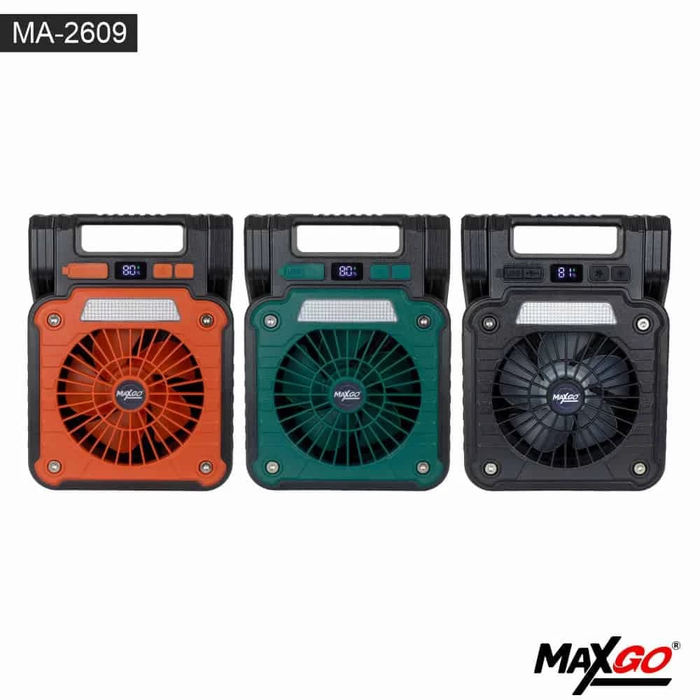 VENTILADOR PORTATILRECARGABLE CON PANEL SOLAR