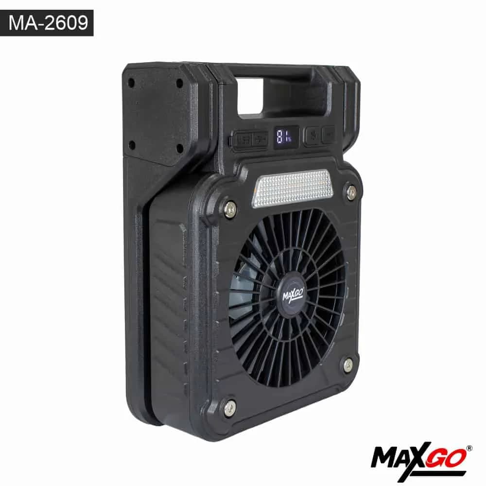 VENTILADOR PORTATILRECARGABLE CON PANEL SOLAR